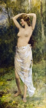Bathing Beauty Alfred Glendening JR impressionism nude Peinture à l'huile